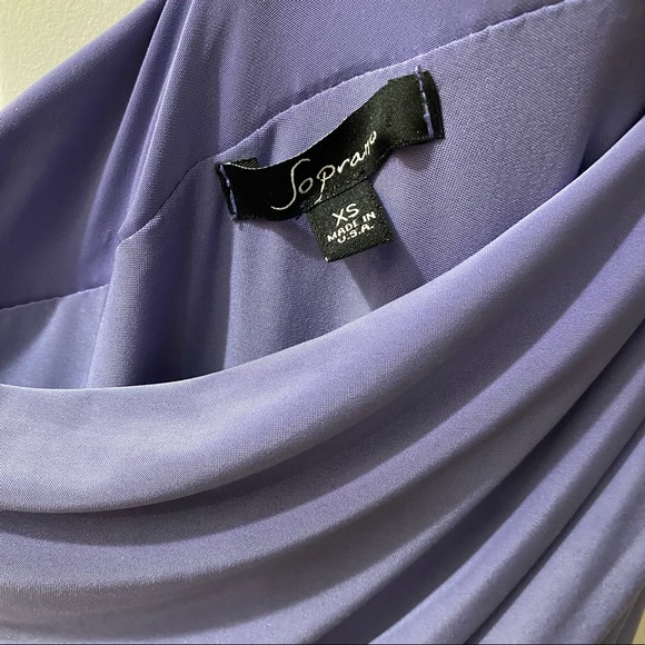 Soprano ruched one shoulder cocktail dress - Picture 3 of 5